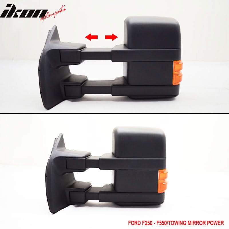2003-2007Â Ford F250 Side View Tow Mirrors Ext Power Heated Turn Light - Image 5