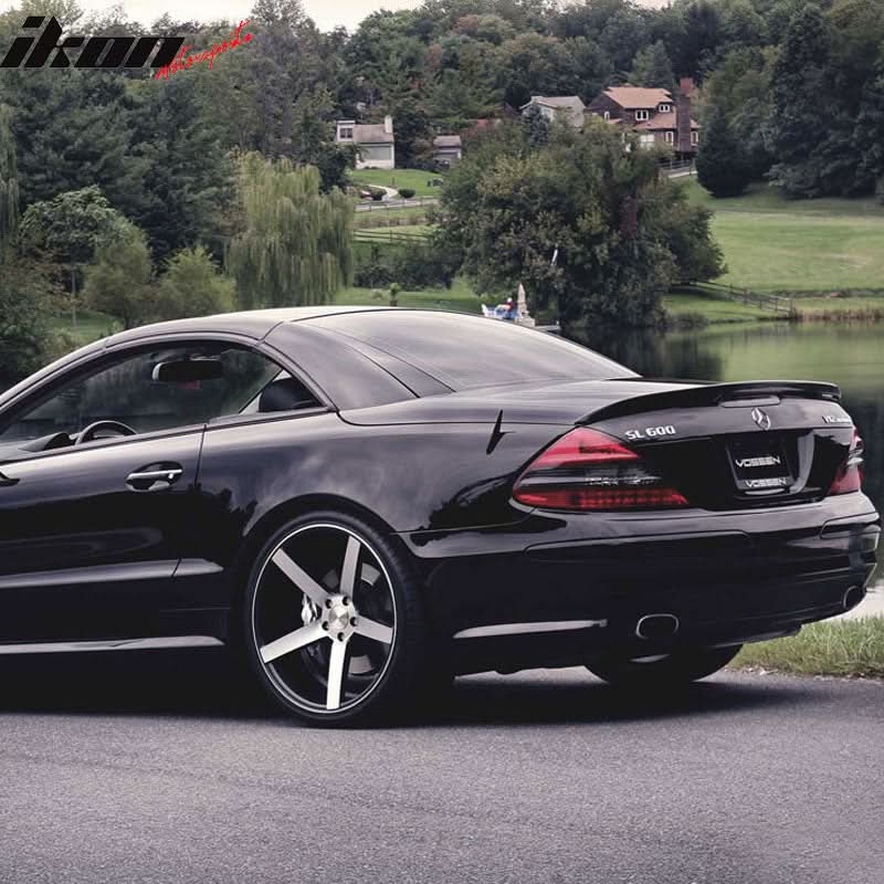 2003-2011 Mercedes Benz SL-Class R230 Rear Trunk Spoiler ABS - Image 3