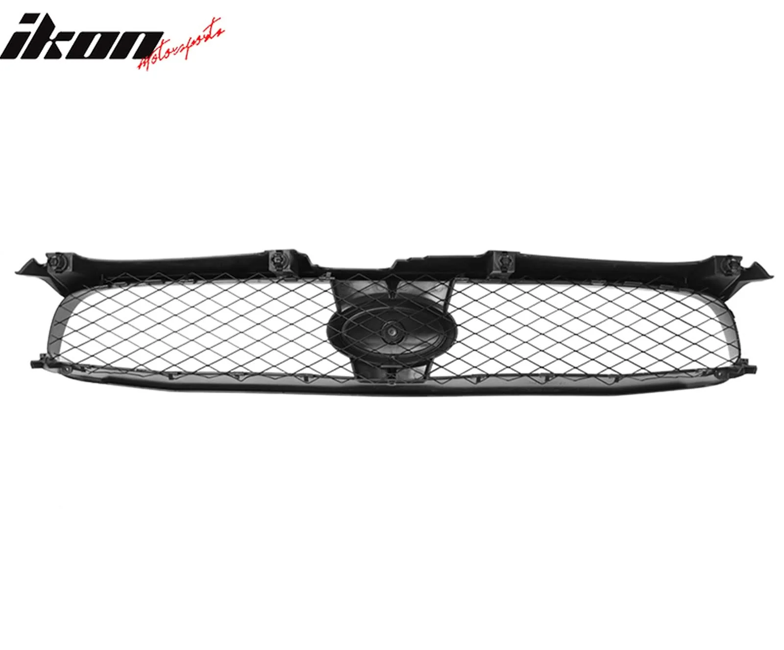2004-2005 Subaru Impreza STI Style Front Bumper Grille Gloss Black ABS - Image 3