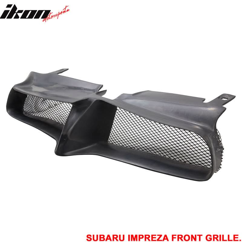 2004-2005 Subaru Impreza WRX Sti JDM Black Front Grille PU - Image 3
