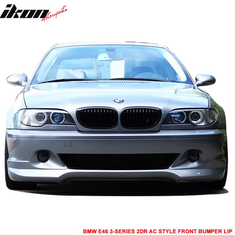 2004-2006 BMW E46 3-Series LCI AC Style Unpainted Front Bumper Lip PU - Image 2