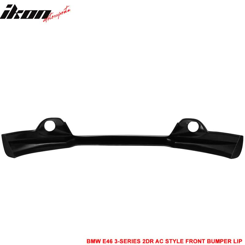 2004-2006 BMW E46 3-Series LCI AC Style Unpainted Front Bumper Lip PU - Image 4
