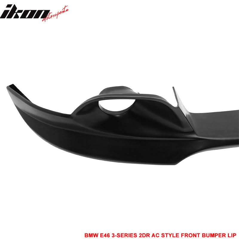 2004-2006 BMW E46 3-Series LCI AC Style Unpainted Front Bumper Lip PU - Image 6
