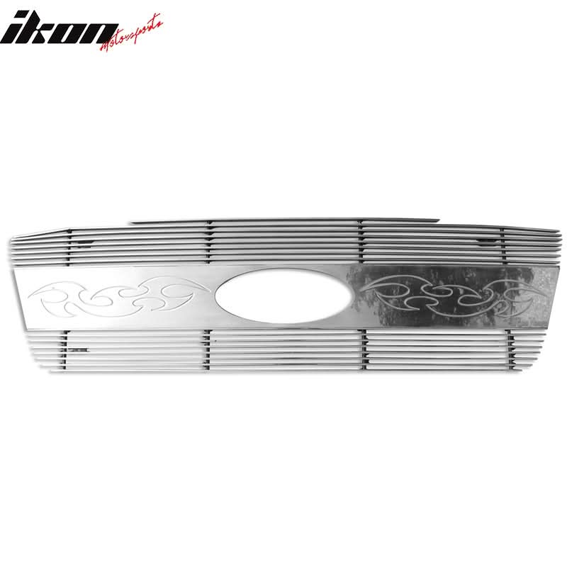 2004-2008 Ford F-150 Blade HoneyComb Style Polished Silver Front Grile - Image 3