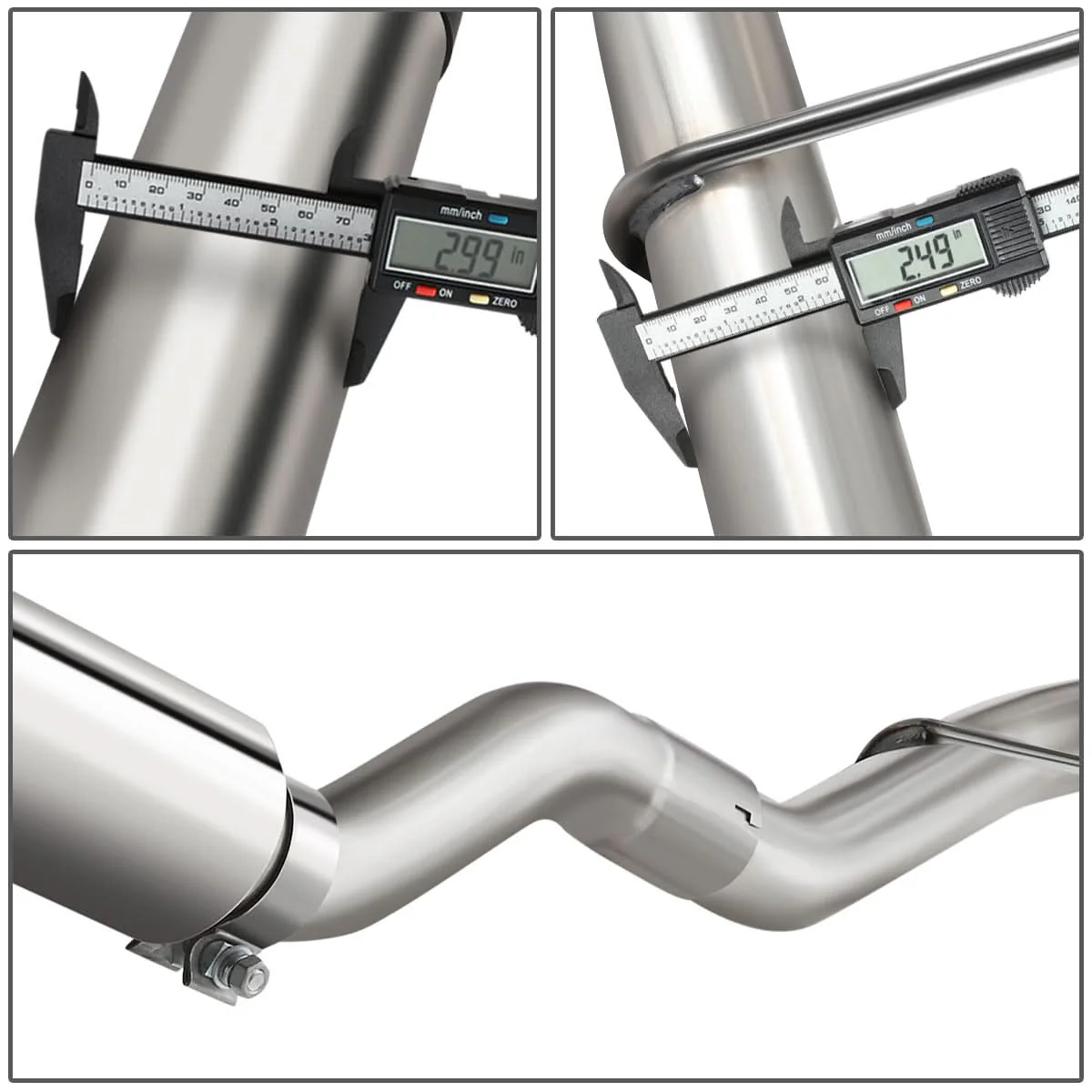 2004-2008 Ford F-150 / Lincoln Mark LT Catback Exhaust System Stainless Steel - Image 4