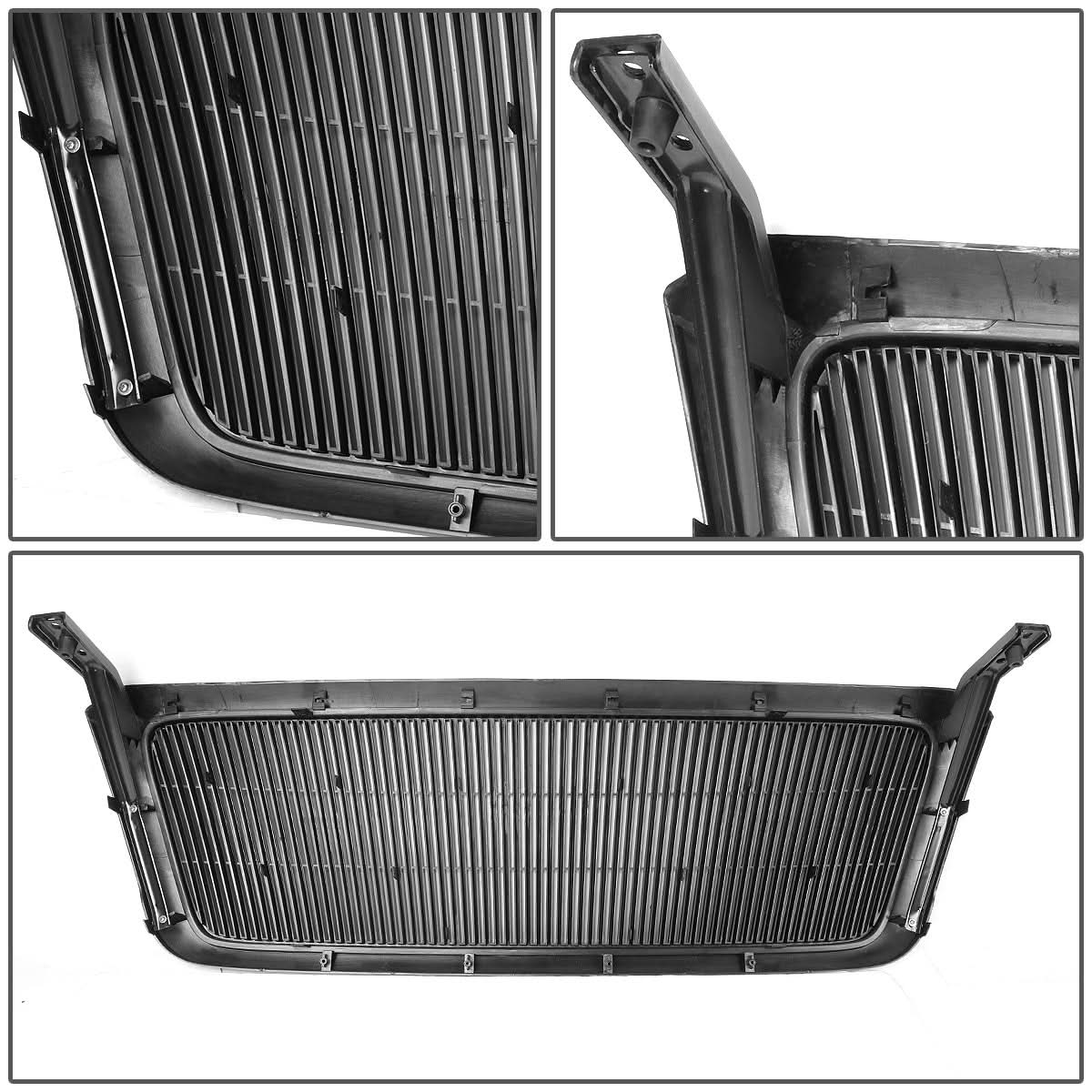2004-2008 Ford F-150 Vertical Fence Style Grille - Matte Black - Image 6