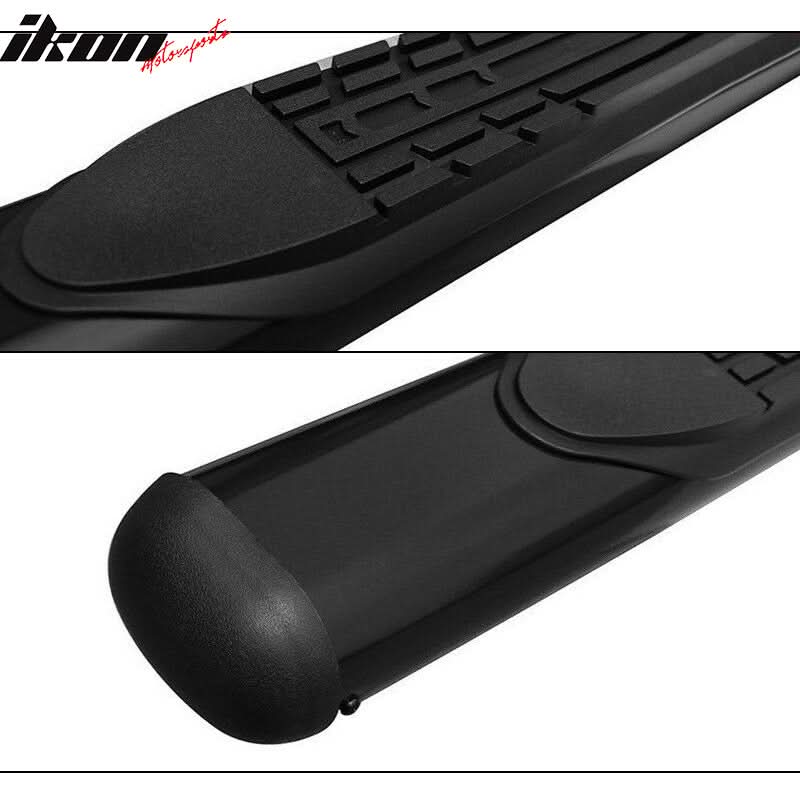 2004-2008 Ford F150 Black Powder Coat Finish Running Boards Stainless - Image 2