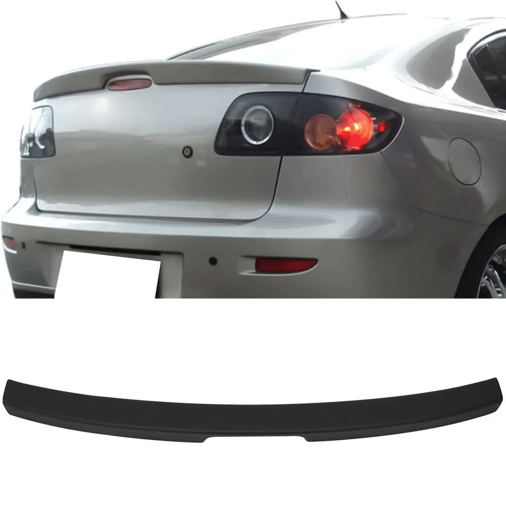 2004-2009 Mazda 3 Sedan  Painted Color Trunk Spoiler ABS - Image 2