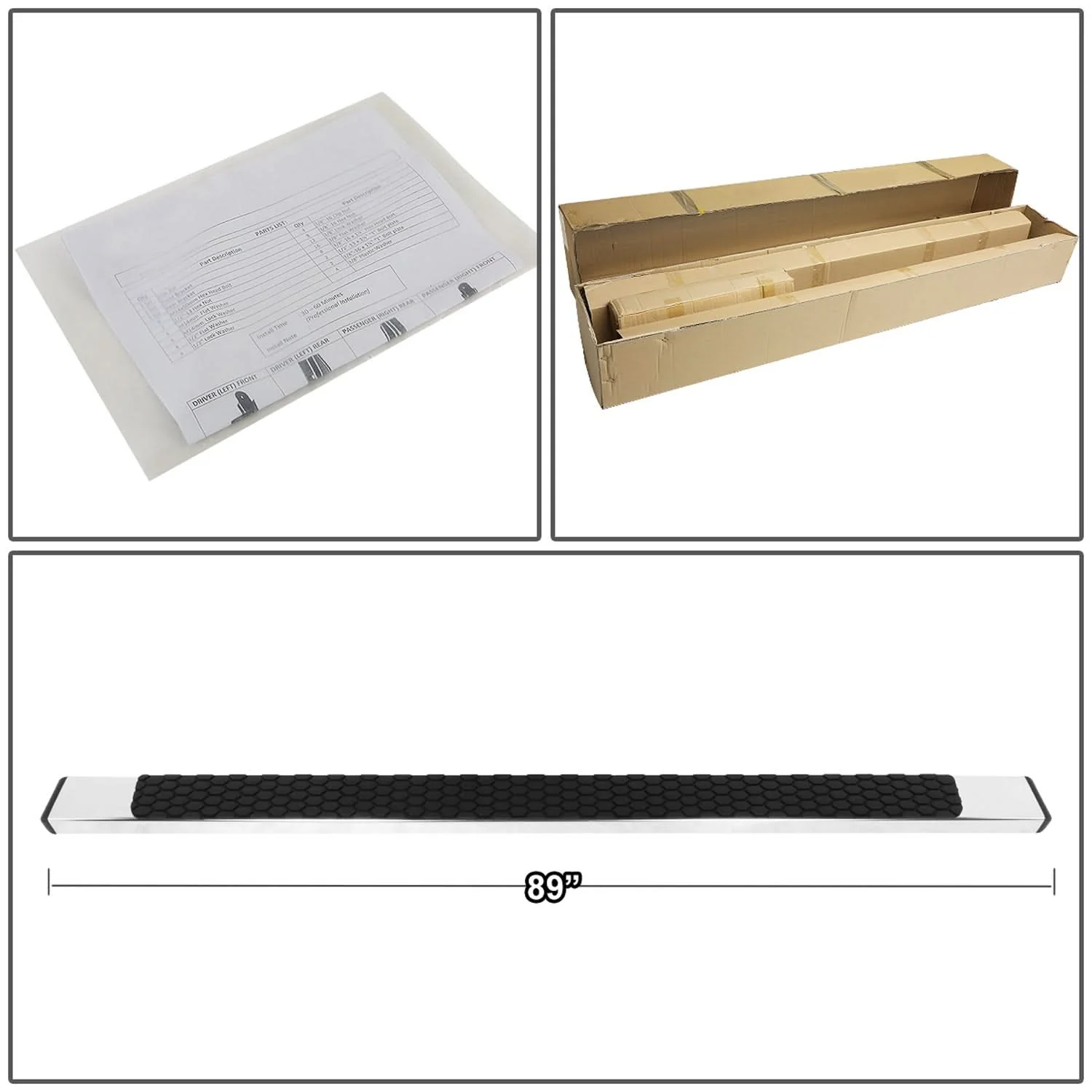 2004-2014 Ford F-150 Crew Cab 5" Nerf Bars with Honeycomb Step Pads - Image 6