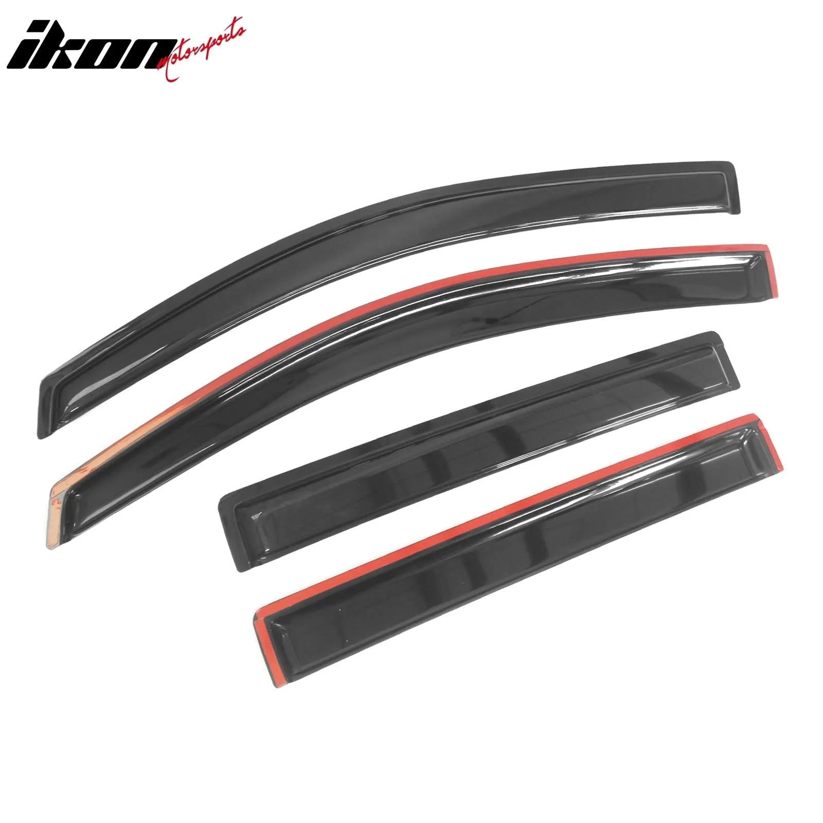 2004-2016 Nissan Armada Slim Style Smoke Visor Window Rain Guard Acryl - Image 4