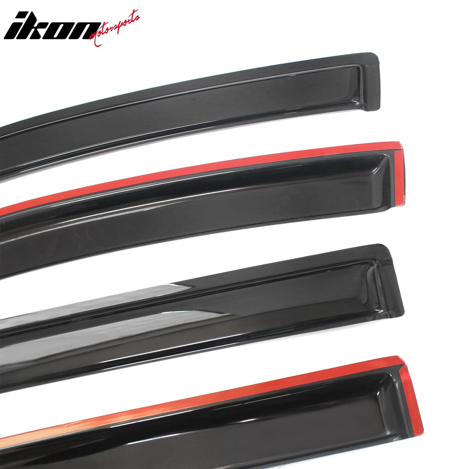 2004-2016 Nissan Armada Slim Style Smoke Visor Window Rain Guard Acryl - Image 5