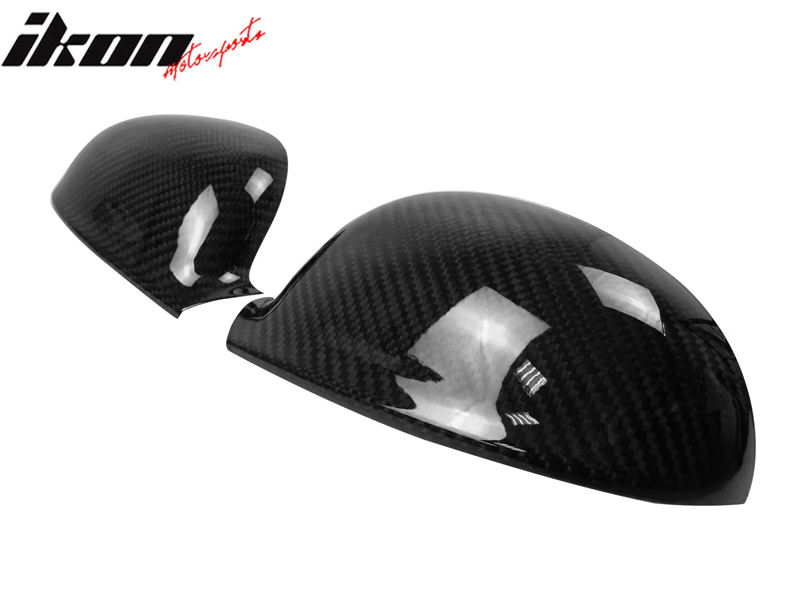 2005-2006 Volkswagen VW Golf MK5 Rear View Mirror Covers Carbon Fiber - Image 3