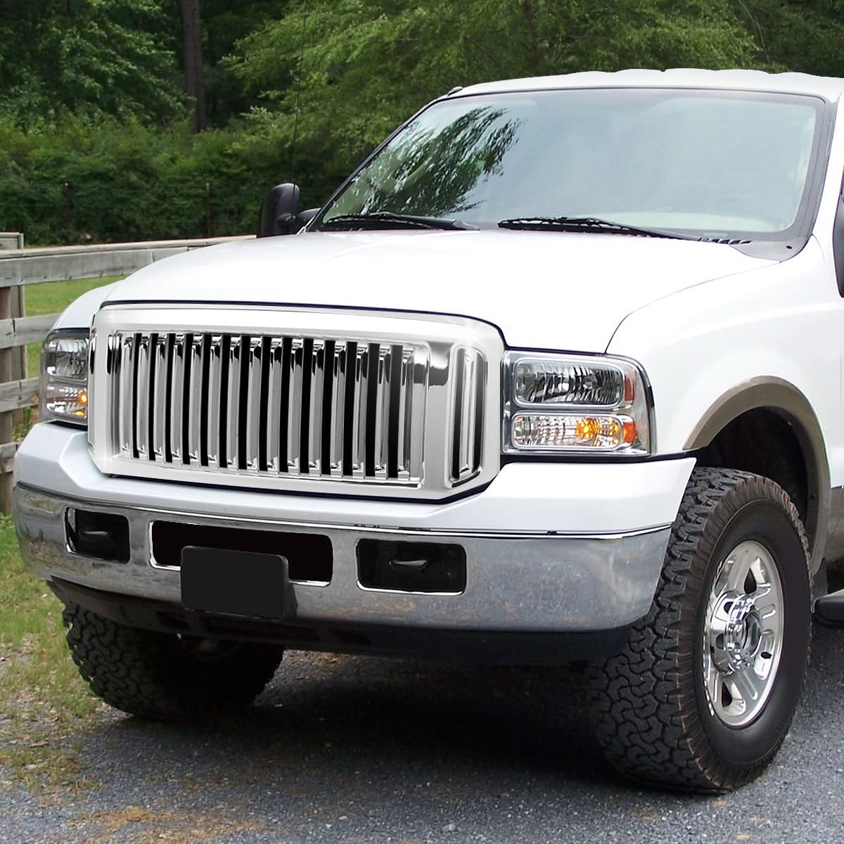 2005-2007 Ford F-250/F-350/F-450/F-550 Excursion Vertical Fence Grille - Image 6
