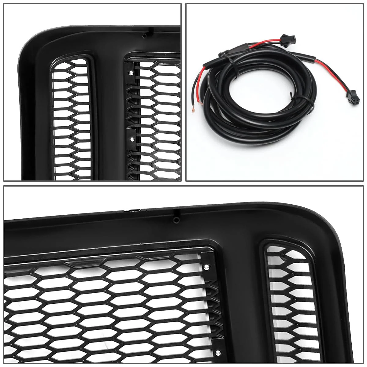 2005-2007 Ford F-250/F-350/F-450/F-550 Honeycomb Mesh Grille w/ LED DRL - Image 8