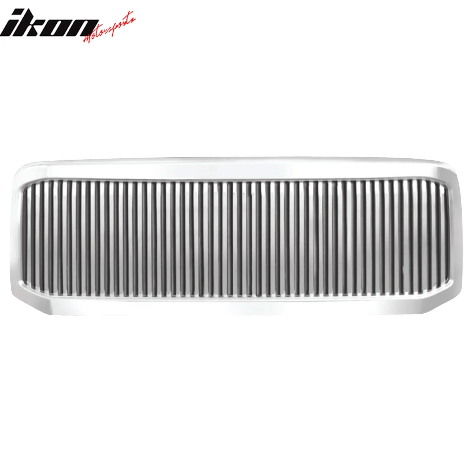 2005-2007 Ford F-250 Super Duty V-Line Style Chrome Front Grille ABS - Image 3