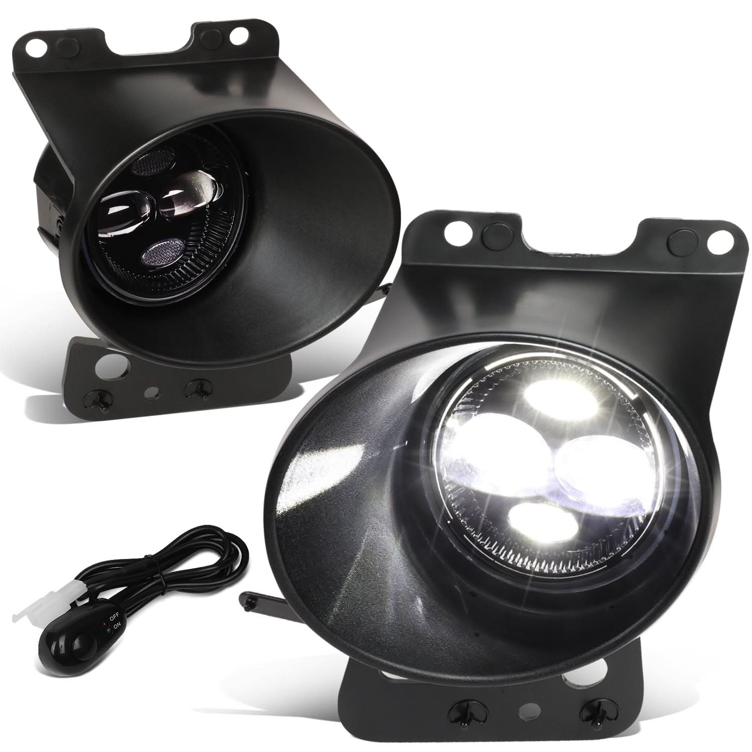 2005-2008 Ford F-150 / Lincoln Mark LT Chrome Clear Fog Lights - Image 3