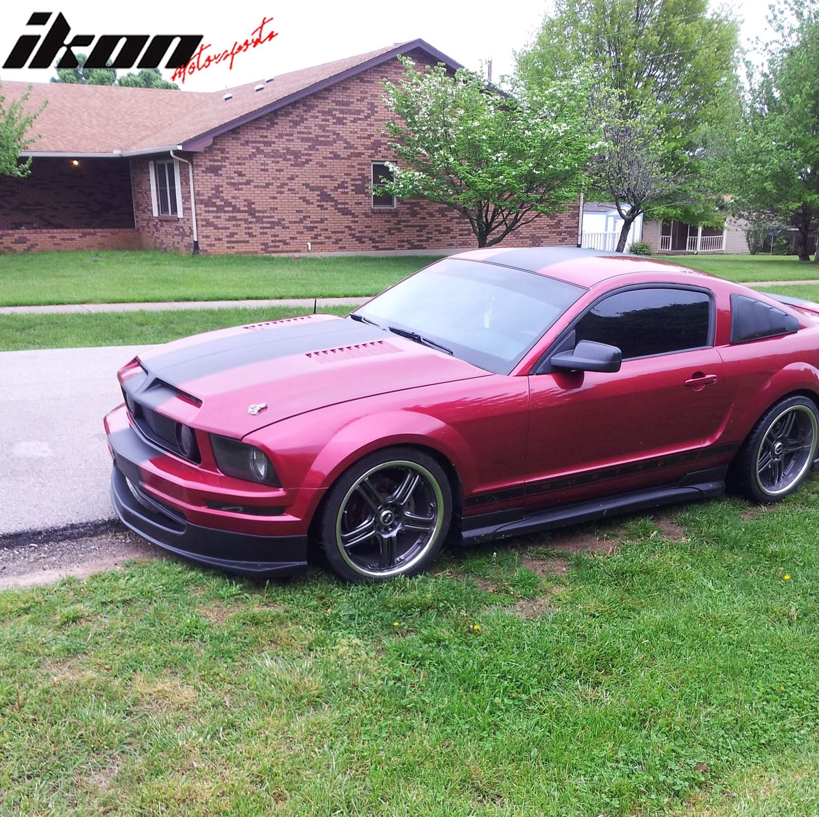 2005-2009 Ford Mustang Base Sport Style Front Bumper Lip Spoiler PU - Image 3