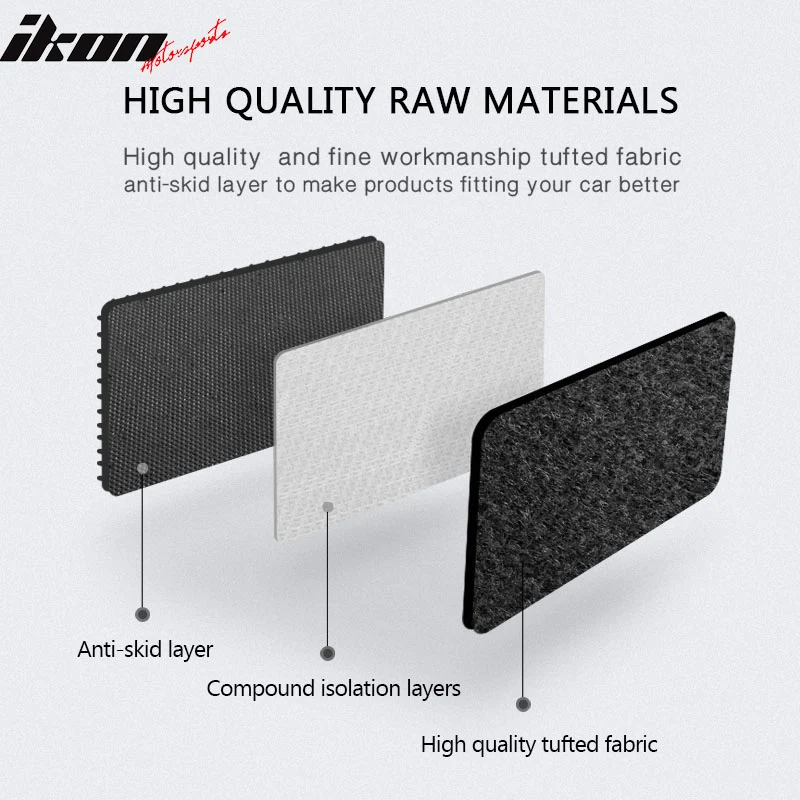 2005-2009 Ford Mustang Car Mats Carpet 4PC Nylon - Image 4
