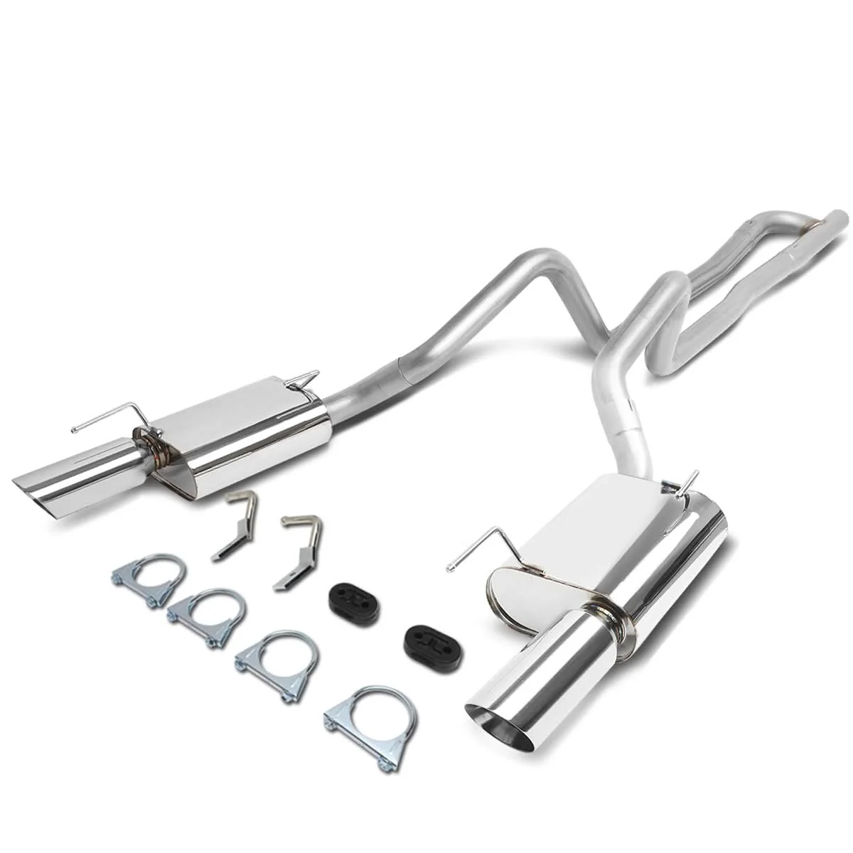 2005-2010 Ford Mustang 4.0L Catback Exhaust System Stainless Steel - Image 3