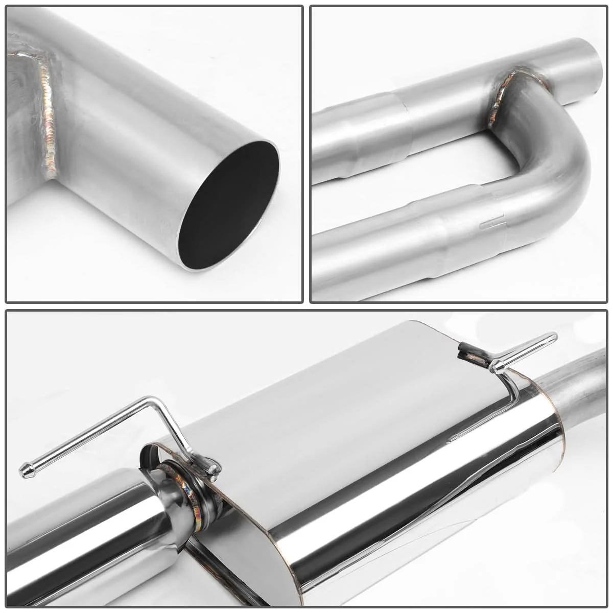 2005-2010 Ford Mustang 4.0L Catback Exhaust System Stainless Steel - Image 5