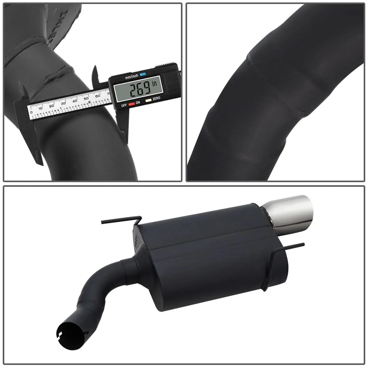 2005-2010 Ford Mustang Catback Exhaust System Stainless Steel - Image 4