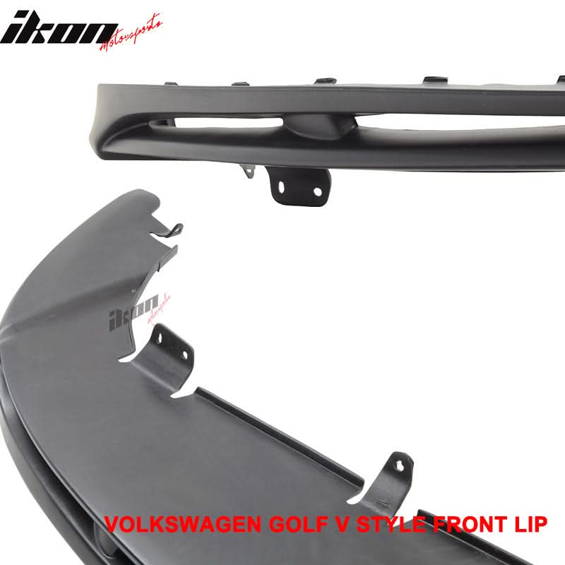 2005-2010 VW Golf MK5 GTI Jetta V-Style Front Bumper Lip Spoiler PU - Image 6