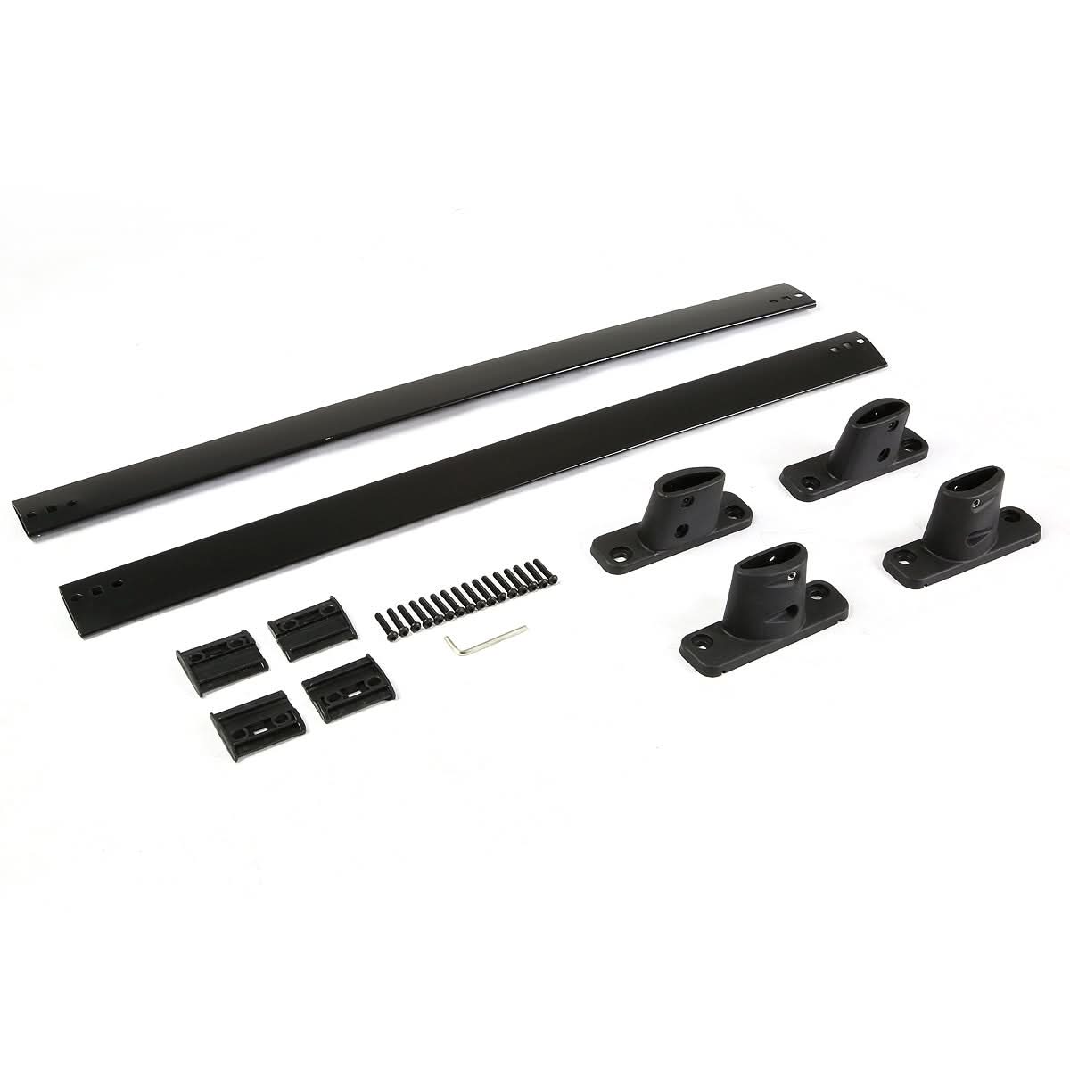 2005-2012 Nissan Pathfinder Roof Rack Crossbar Set - Black - Image 6