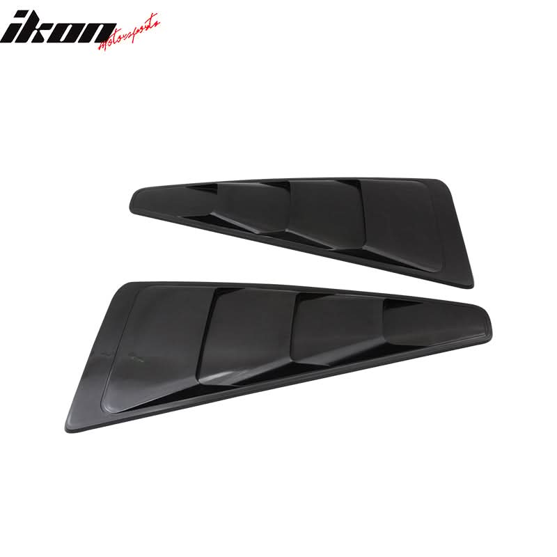2005-2014 Ford Mustang 3 Vents Quarter Rear Side Window Louver ABS - Image 2