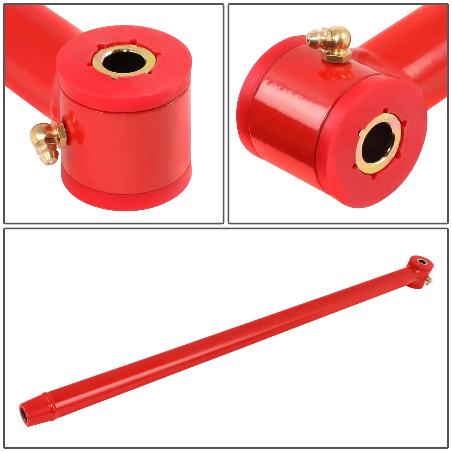 2005-2014 Ford Mustang Adjustable Rear Panhard Track Bar - Red - Image 2