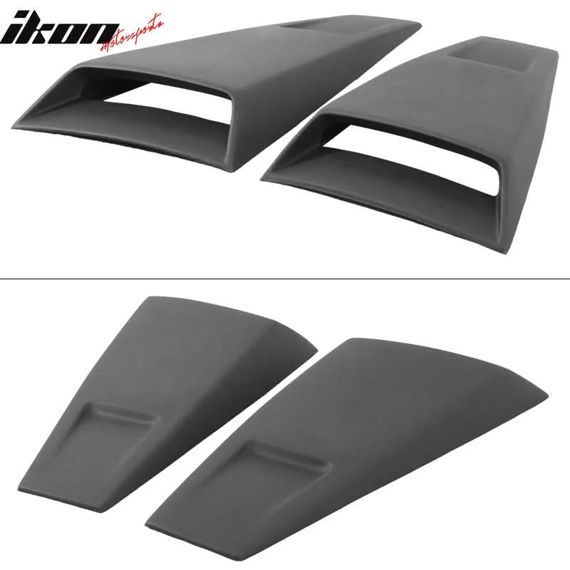 2005-2014 Ford Mustang Rear Window Louvers Side Vent Scoops ABS PU - Image 5