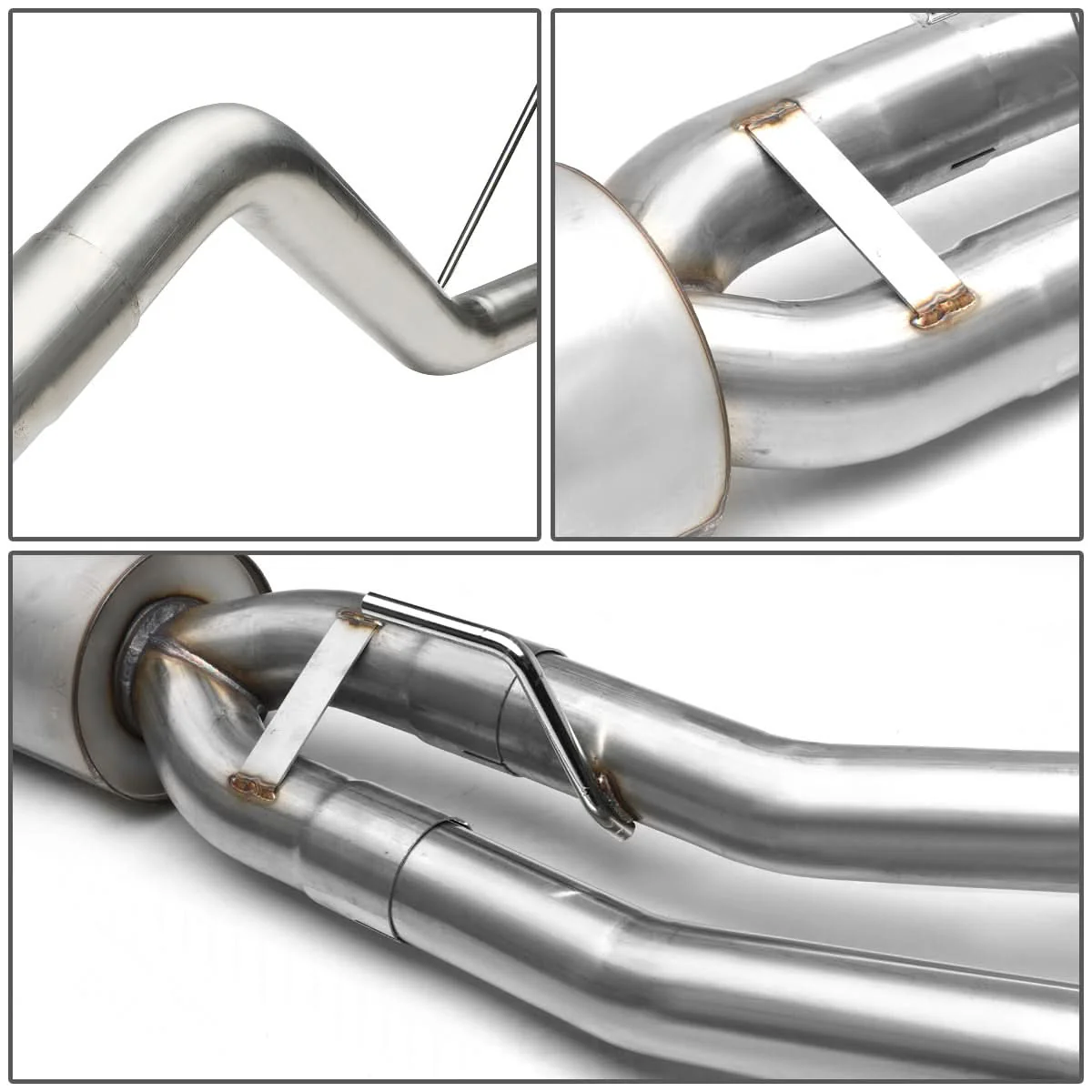 2005-2017 Nissan Frontier Single Tip Catback Exhaust - Stainless Steel - Image 5