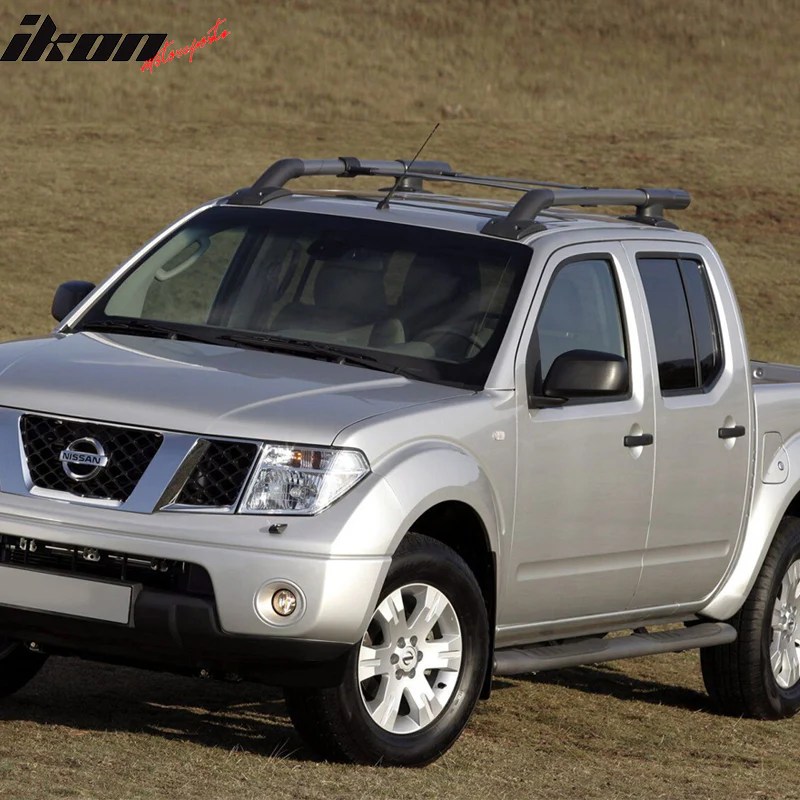 2005-2022 Nissan Frontier OE Grey Black Roof Rack Cross Bar Aluminum - Image 2