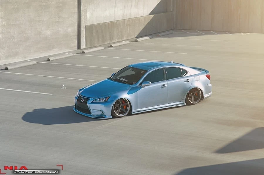 Lexus IS Base Model NIA Side Skirts 2006-13 in ABS - Image 2