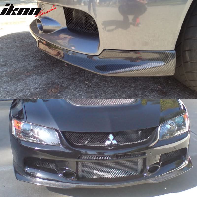 2006-2007 Mitsubishi Lancer Evo 9 IX J Style Front Bumper Lip - Image 5