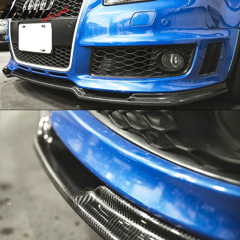 2006-2008 Audi A4 B7 Sedan Front Bumper Lip Carbon Fiber - Image 6
