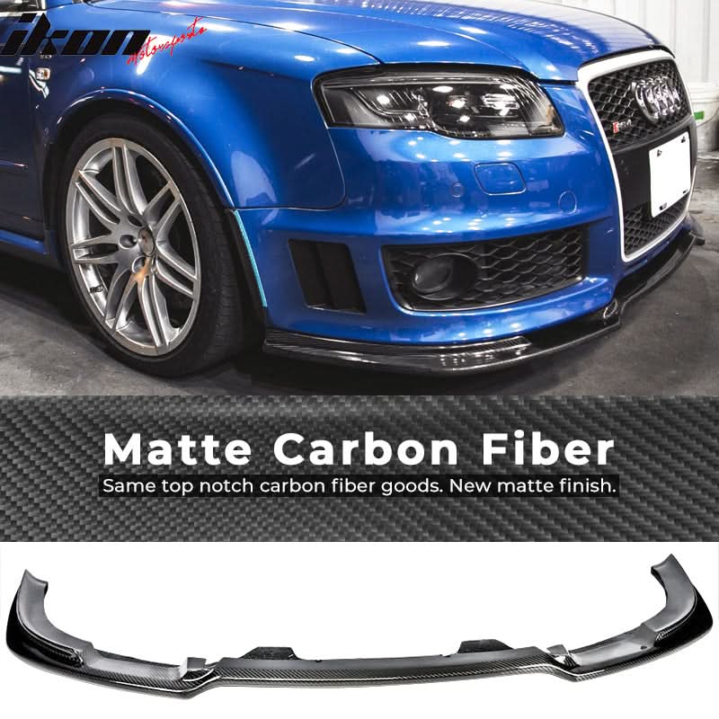 2006-2008 Audi A4 B7 Sedan Front Bumper Lip Carbon Fiber - Image 8