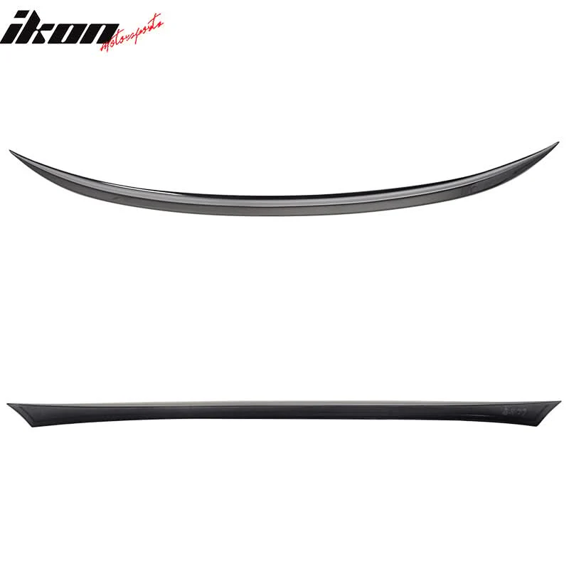 2006-2008 BMW E90 OE Style #668 Black Trunk Spoiler+Front Splitter ABS - Image 3