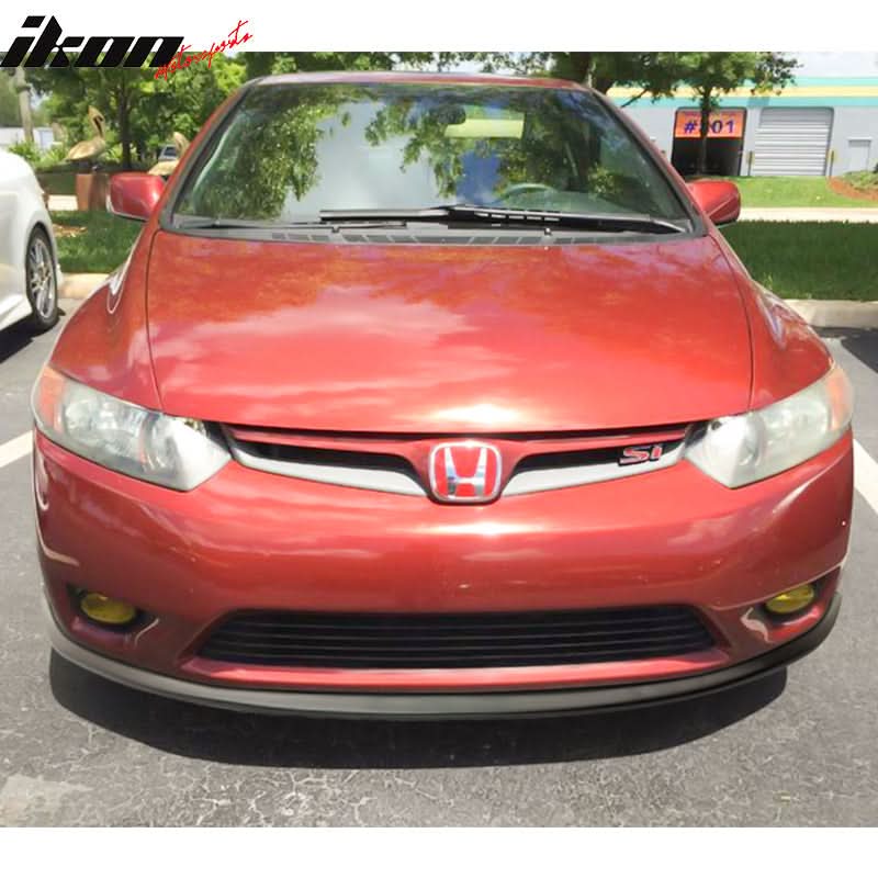 2006-2008 Honda Civic Coupe STI Style Unpainted Front Bumper Lip PU - Image 2