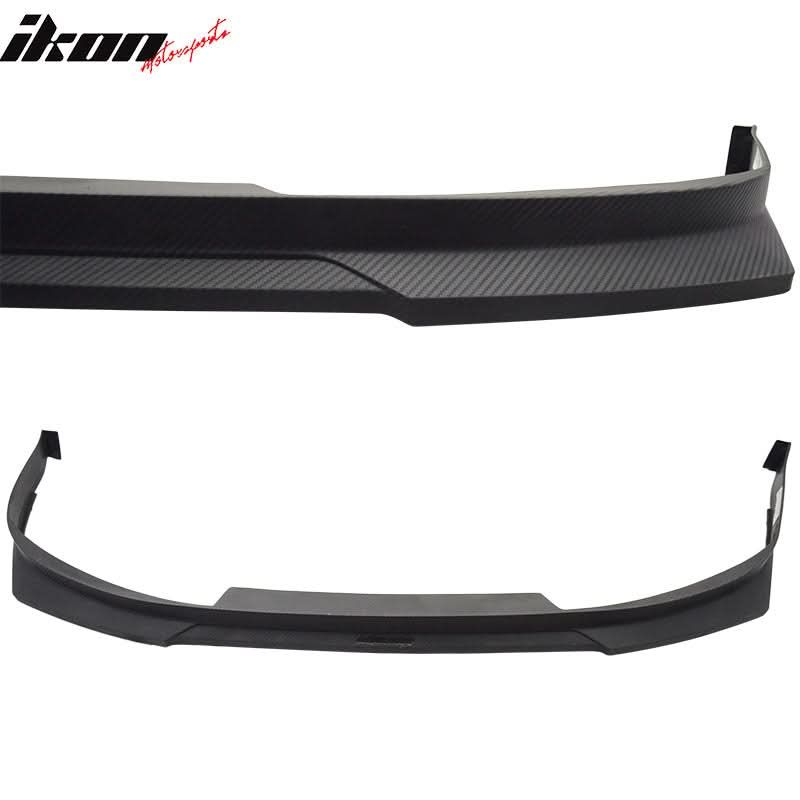 2006-2008 Honda Civic HC1 Matte Black Carbon Texture Front Bumper Lip - Image 3