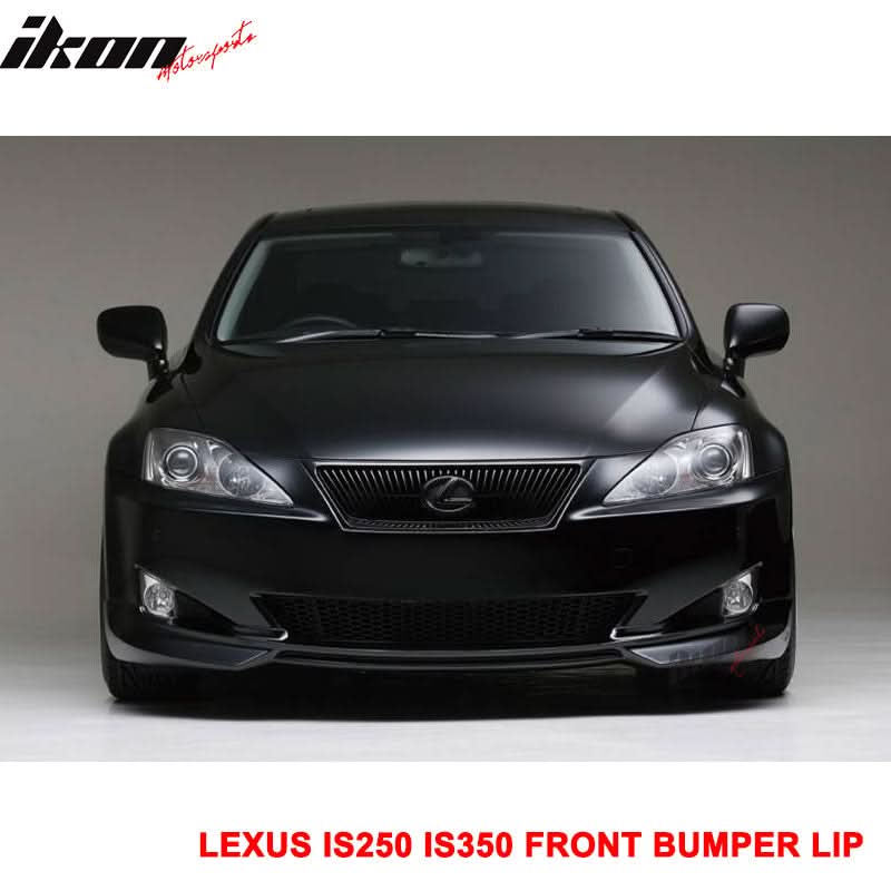2006-2008 Lexus IS250 IS350 IKON Style Unpainted Front Bumper Lip PU - Image 2