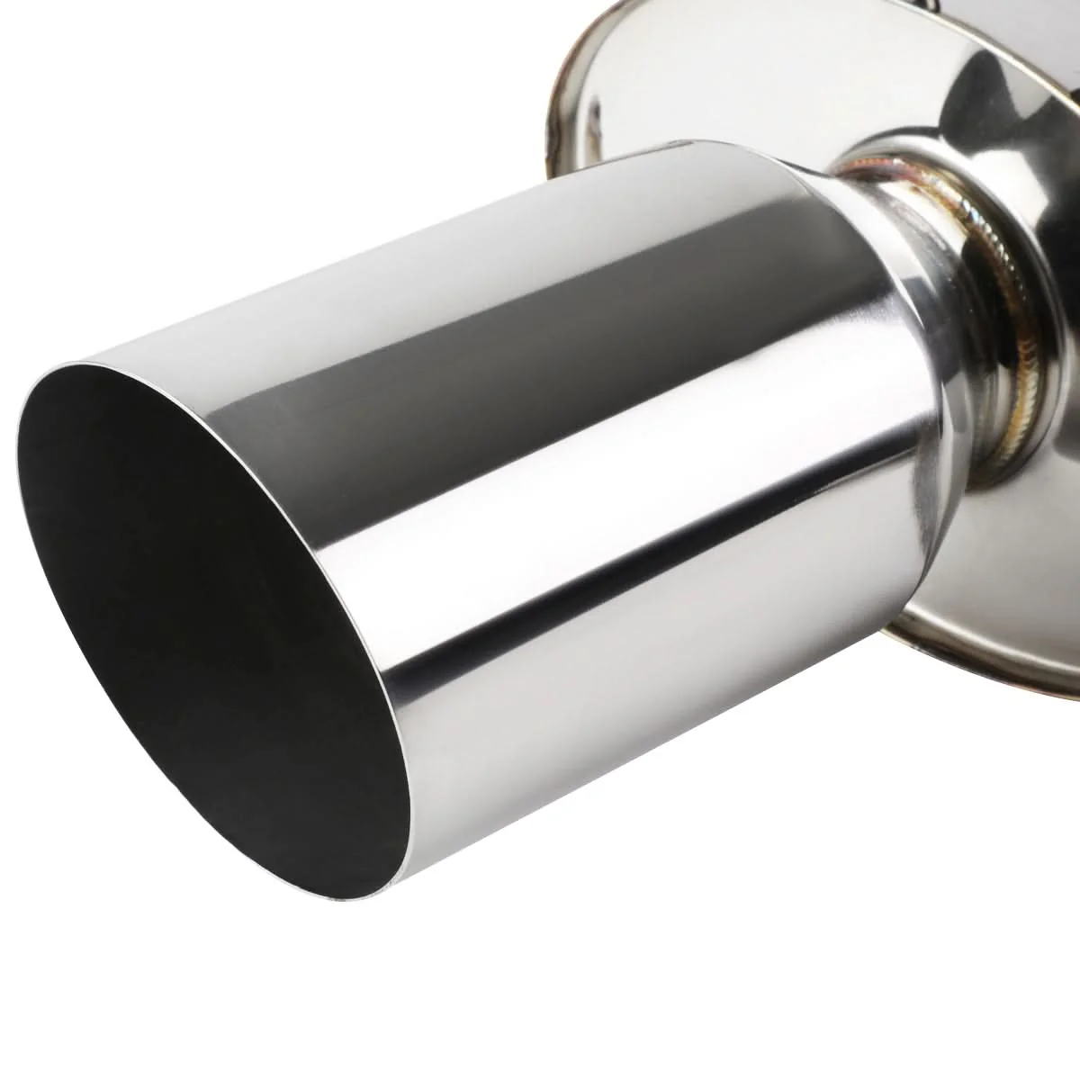 2006-2009 Mitsubishi Eclipse V6 Single Tip Catback Exhaust Stainless Steel - Image 4