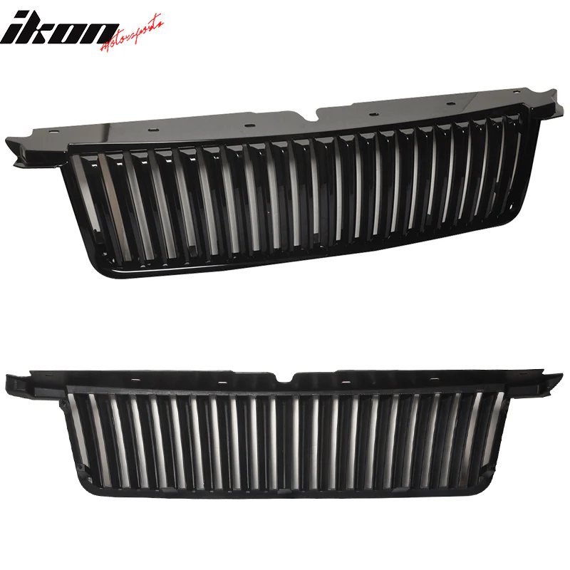 2006-2010Â Ford Explorer Vertical Style Black Front Bumper Grille ABS - Image 3