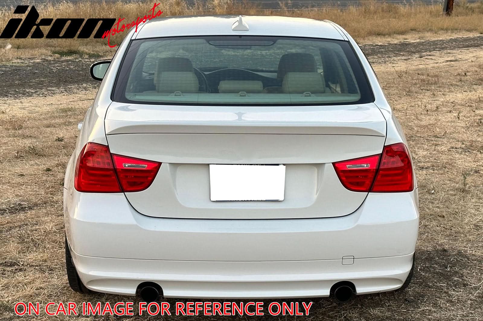 2006-2011 BMW E90 3-Series Trunk Spoiler OE Style Fiberglass Rear Wing - Image 5