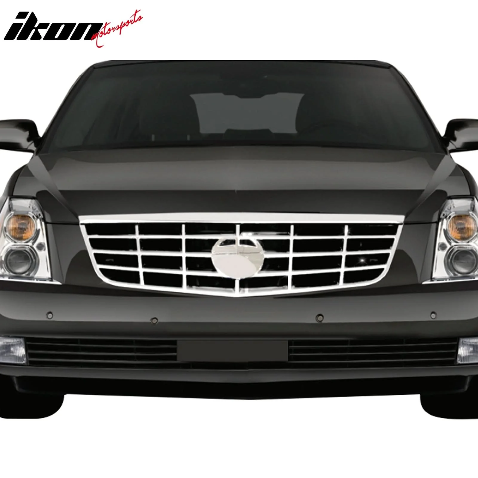 2006-2011 Cadillac DTS OE Style Front Upper Grille Grill Chrome ABS - Image 2