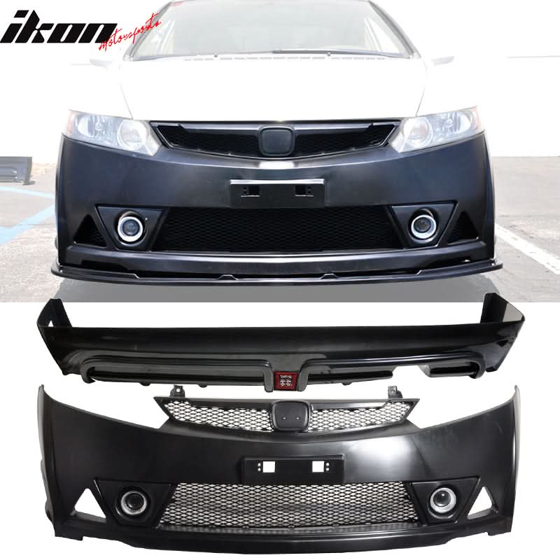 2006-2011 Honda Civic MUG RR Front Bumper Rear Lip With 3rd Light - Image 12