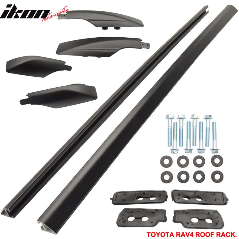 2006-2012 Toyota RAV-4 OE Style Black Roof Rack Cross Bar Aluminum - Image 8