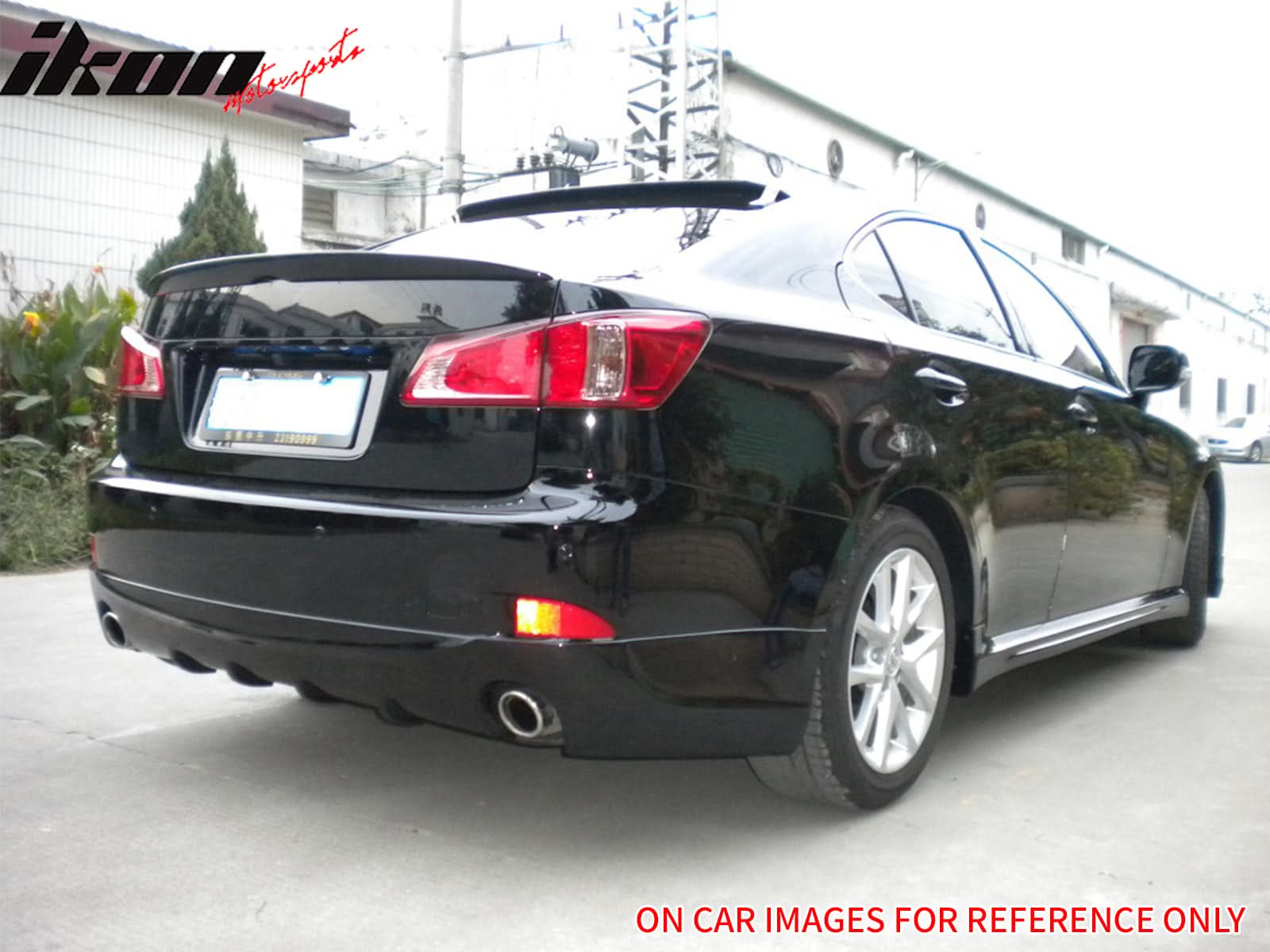 2006-2013 Lexus 2nd Gen IS250 4Dr OE Style Unpainted Trunk Spoiler ABS - Image 2