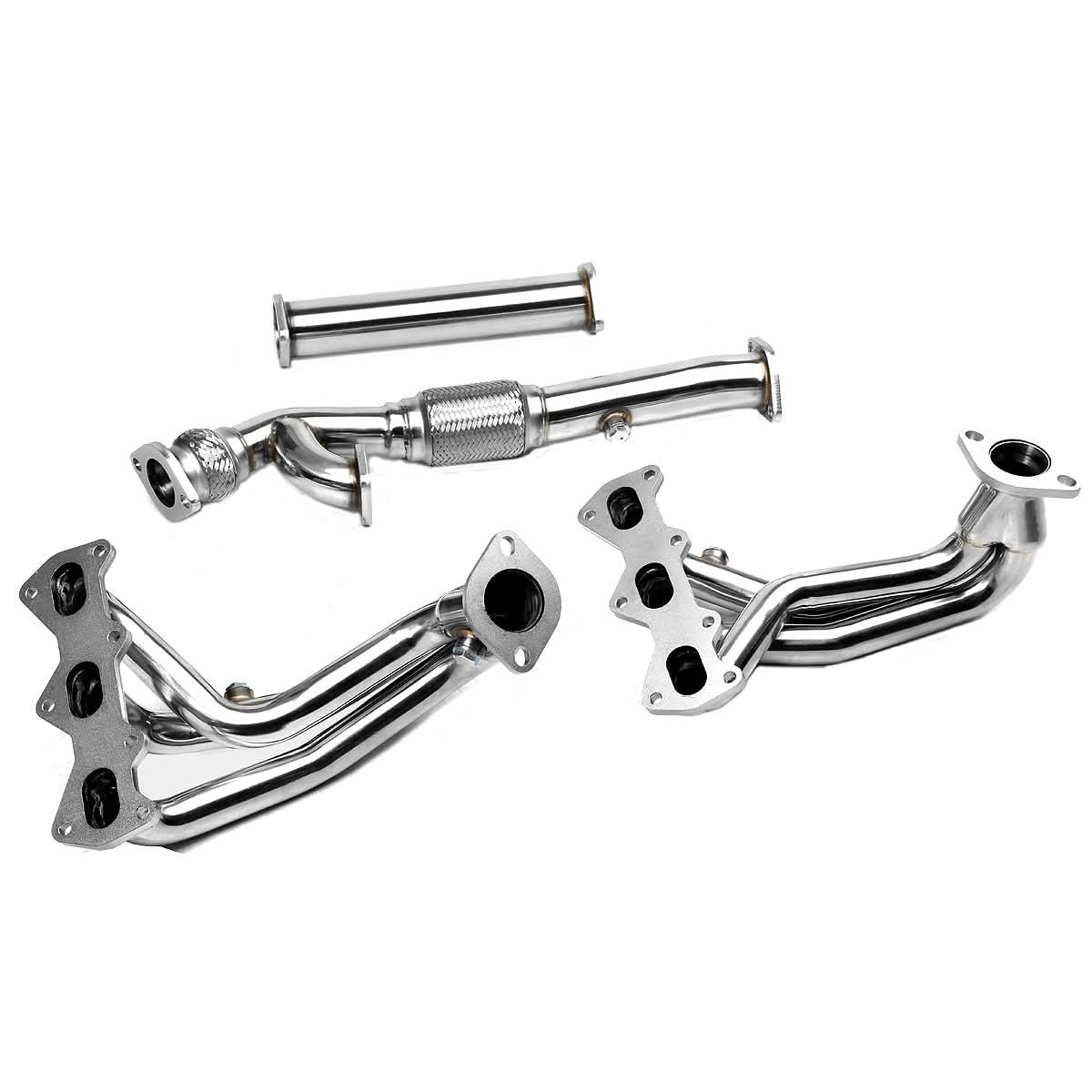 2007-2008 Hyundai Tiburon GT/GTP/SE 2.7L V6 Header Stainless Steel - Image 4