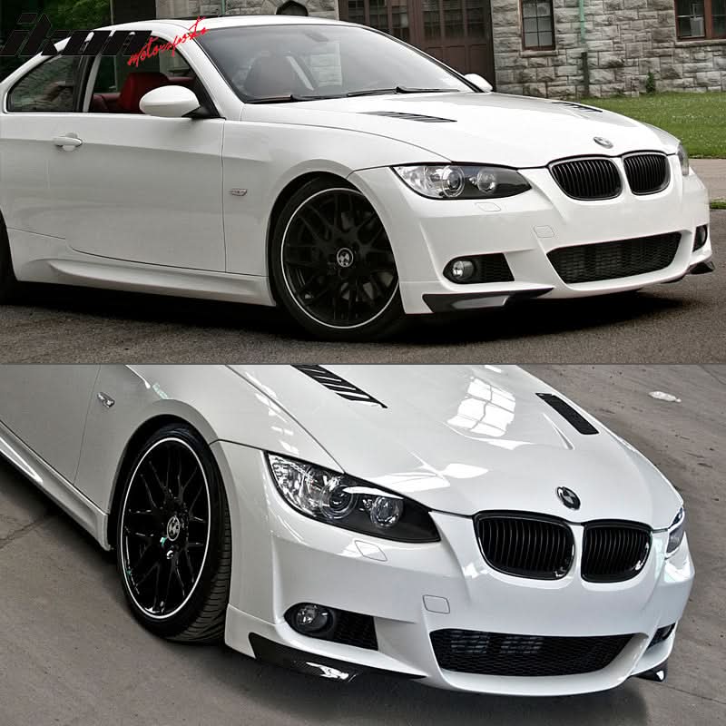 2007-2010 BMW E92 E93 3 Series MT M-Sport PU Front Lip Splitter - Image 2