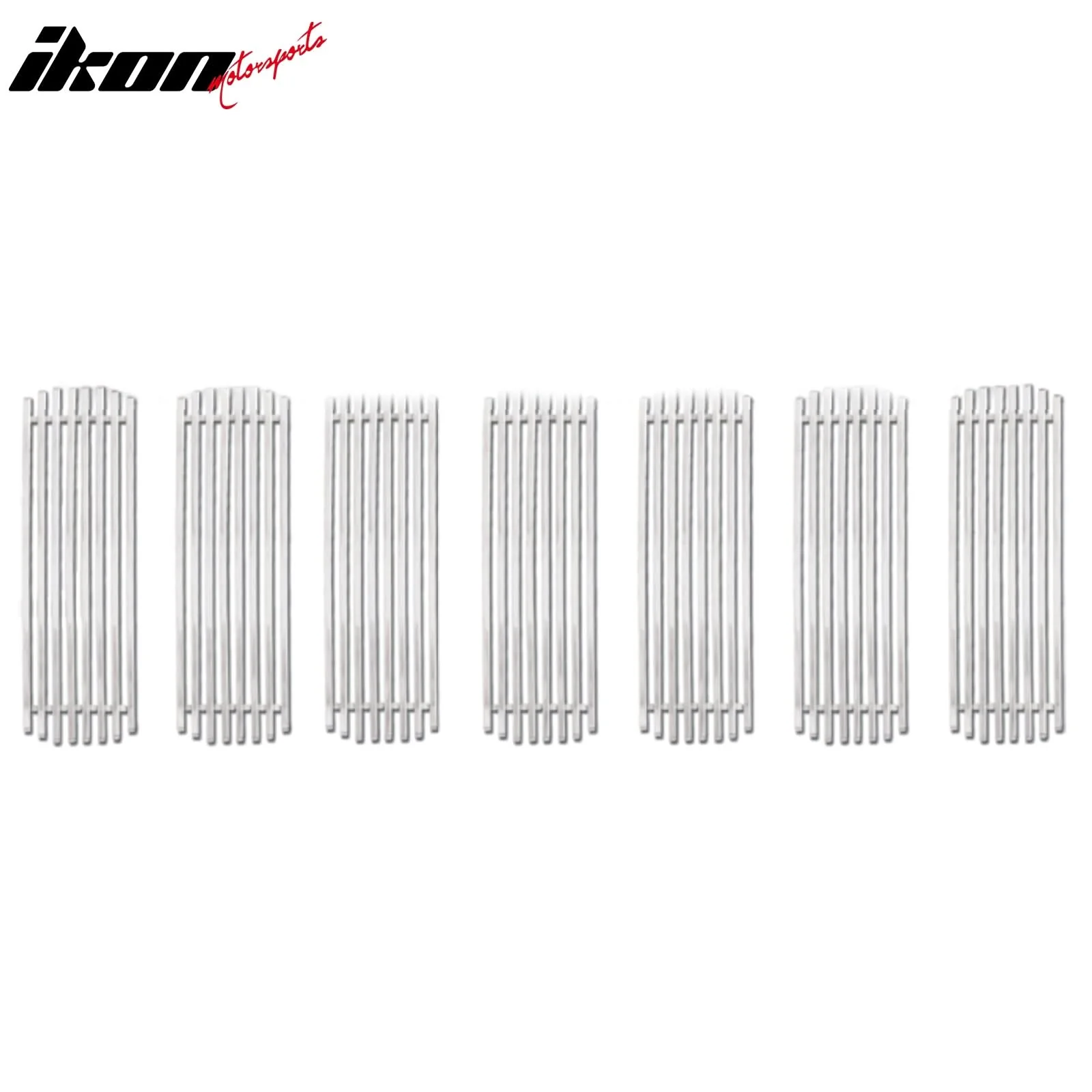 2007-2010 Jeep Compass Billet Style Upper Grill Insert Stainless Steel - Image 2